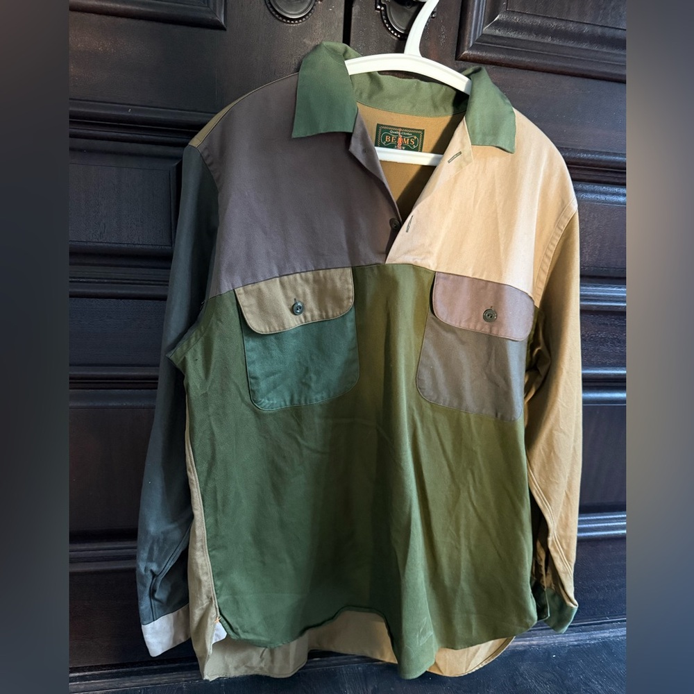 J. Crew Multicolor Patchwork Shirt